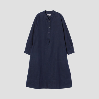 FADED LINEN COTTON TWILL DRESS