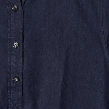 FADED LINEN COTTON TWILL DRESS