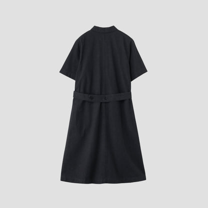 COTTON HEMP DRILL DRESS
