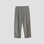 COTTON LINEN GINGHAM TROUSERS