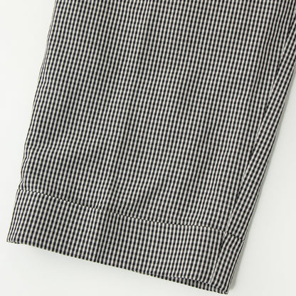 COTTON LINEN GINGHAM TROUSERS