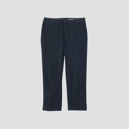YARN DYE LINEN COTTON TROUSERS