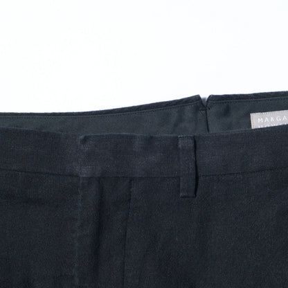 YARN DYE LINEN COTTON TROUSERS