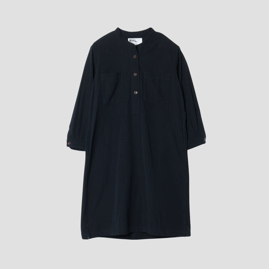 WOOL COTTON TWILL DRESS