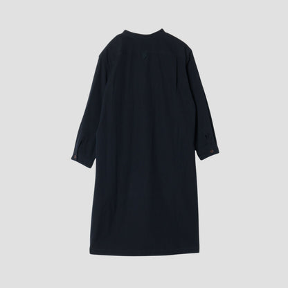 WOOL COTTON TWILL DRESS