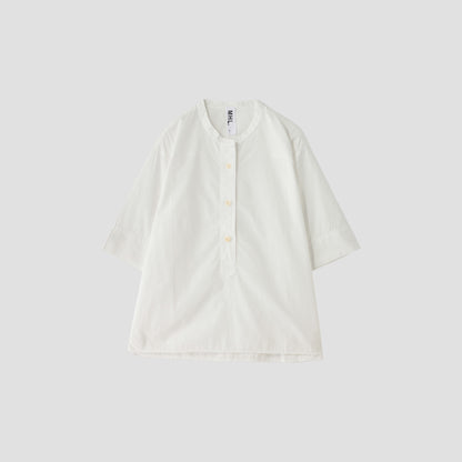 COTTON RAMIE POPLIN SHIRT