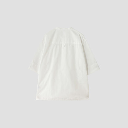 COTTON RAMIE POPLIN SHIRT