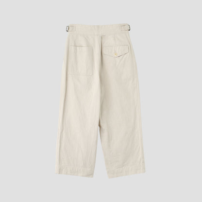 NATURAL DENIM TROUSERS