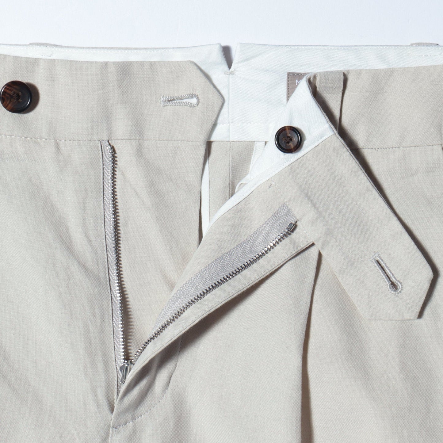 COTTON LINEN SILK TROUSERS