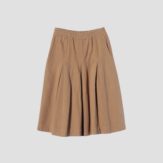SOFT TWISTED YARN DYE COTTON SKIRT