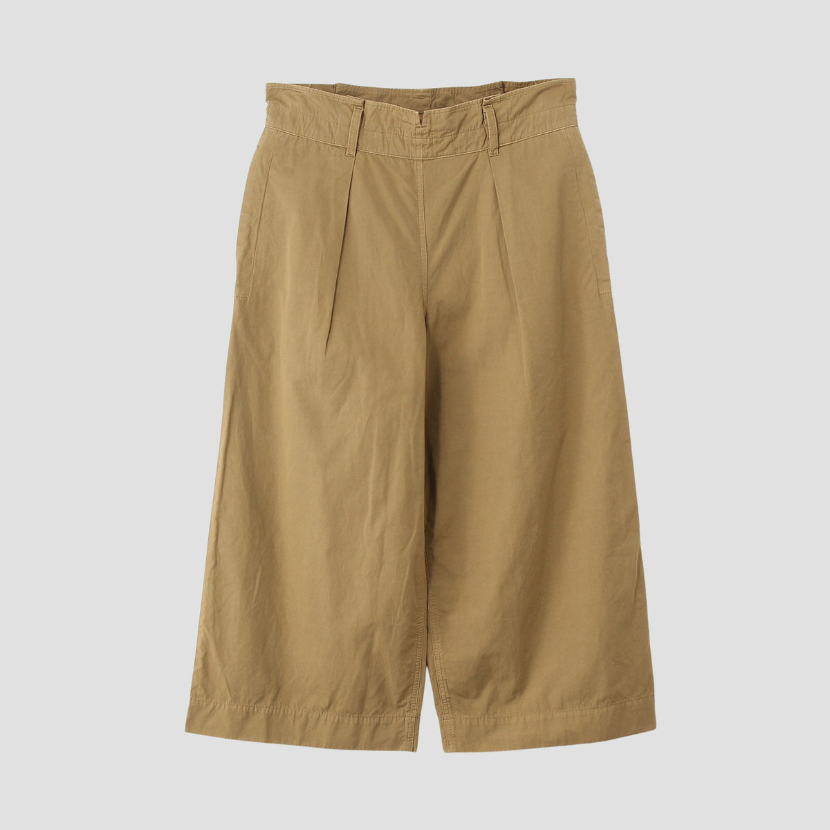 COTTON RAMIE TOUGH POPLIN TROUSERS