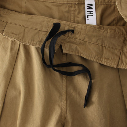 COTTON RAMIE TOUGH POPLIN TROUSERS