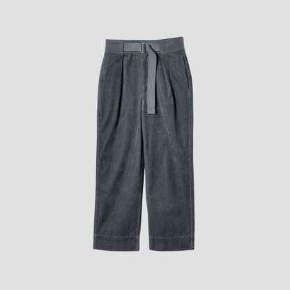 DRY COTTON NEEDLECORD TROUSERS