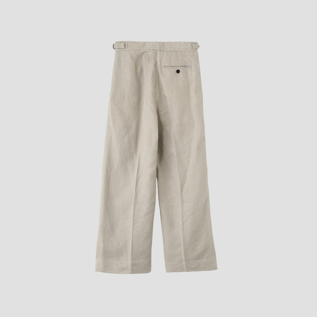COMPACT LINEN TROUSERS