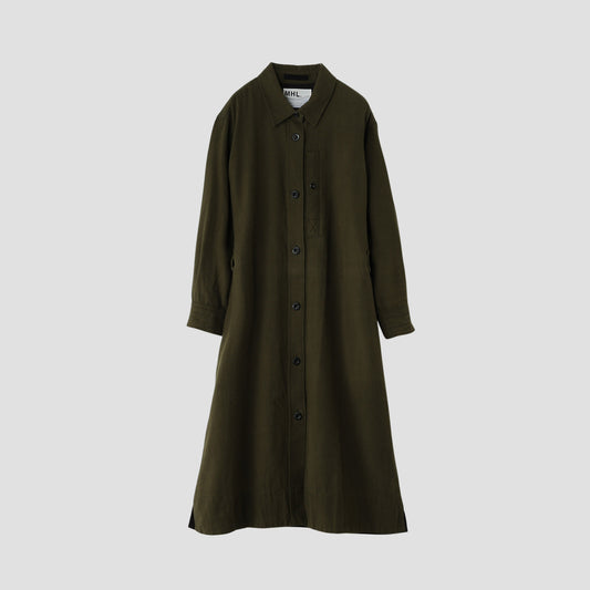 JAPANESE WOOL SHIRTING DRESS