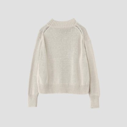 CHUNKY COTTON LINEN KNIT