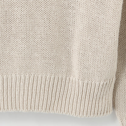 CHUNKY COTTON LINEN KNIT
