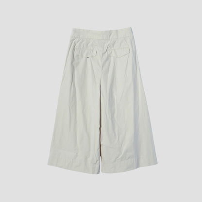 WASHED COTTON POPLIN TROUSERS