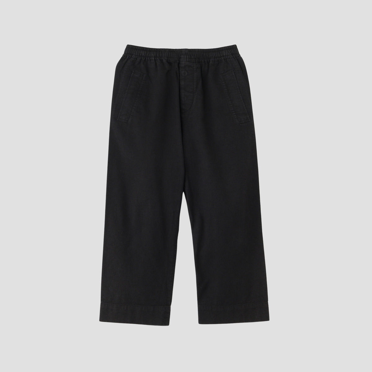LINEN COTTON TWILL TROUSERS