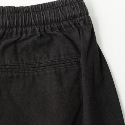 LINEN COTTON TWILL TROUSERS