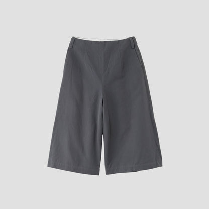 COTTON LINEN CANVAS TROUSERS