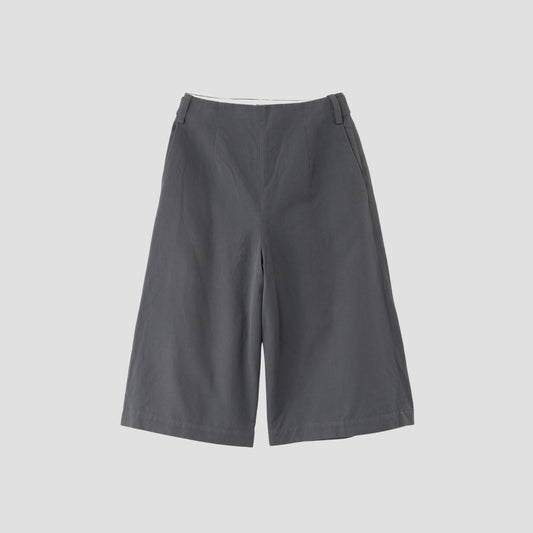 COTTON LINEN CANVAS TROUSERS