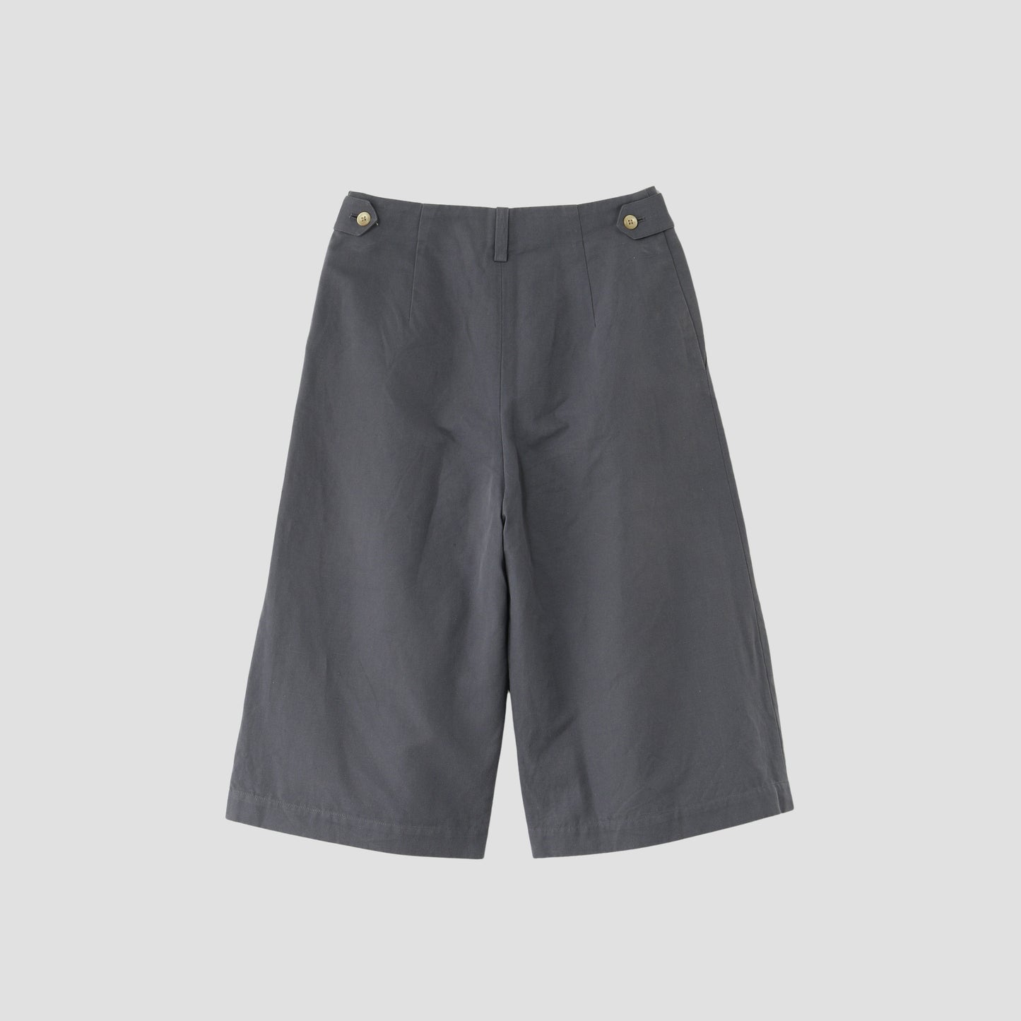 COTTON LINEN CANVAS TROUSERS
