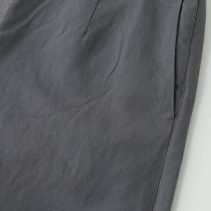 COTTON LINEN CANVAS TROUSERS