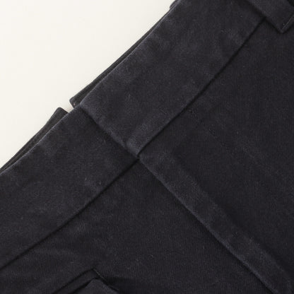 WASHED COTTON TWILL TROUSERS