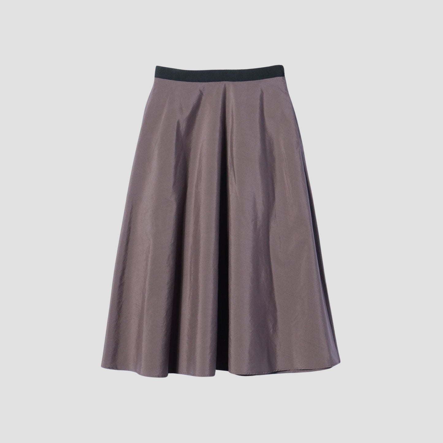 SILK COTTON POPLIN SKIRT