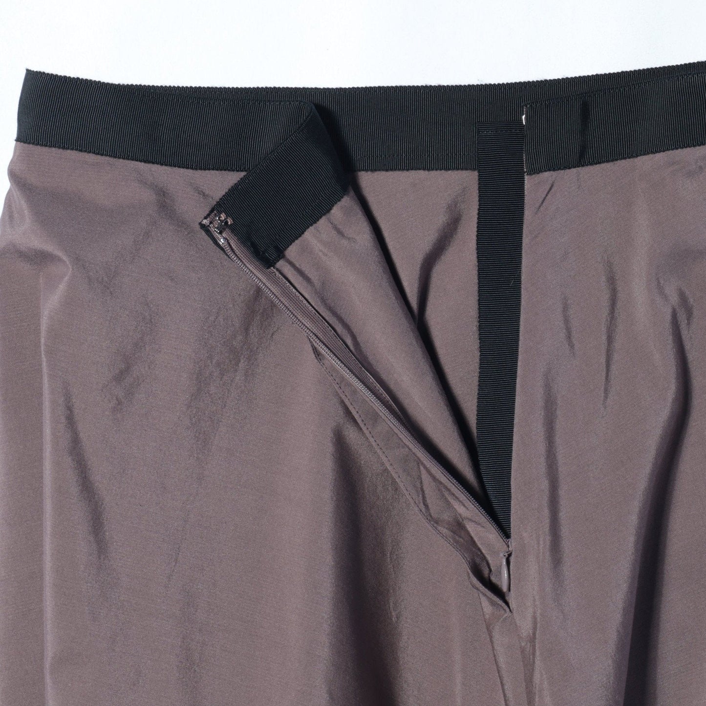 SILK COTTON POPLIN SKIRT