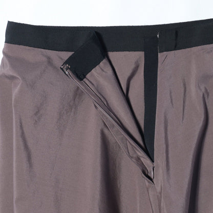 SILK COTTON POPLIN SKIRT
