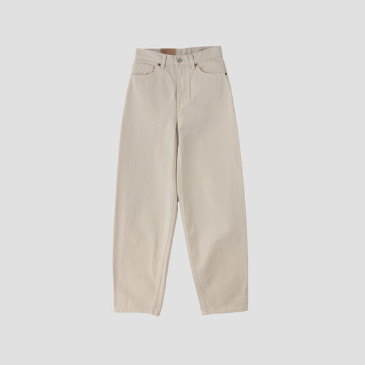 WHITE DENIM TROUSERS