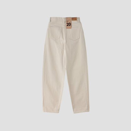 WHITE DENIM TROUSERS