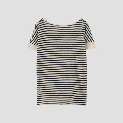 LINEN STRIPE JERSEY