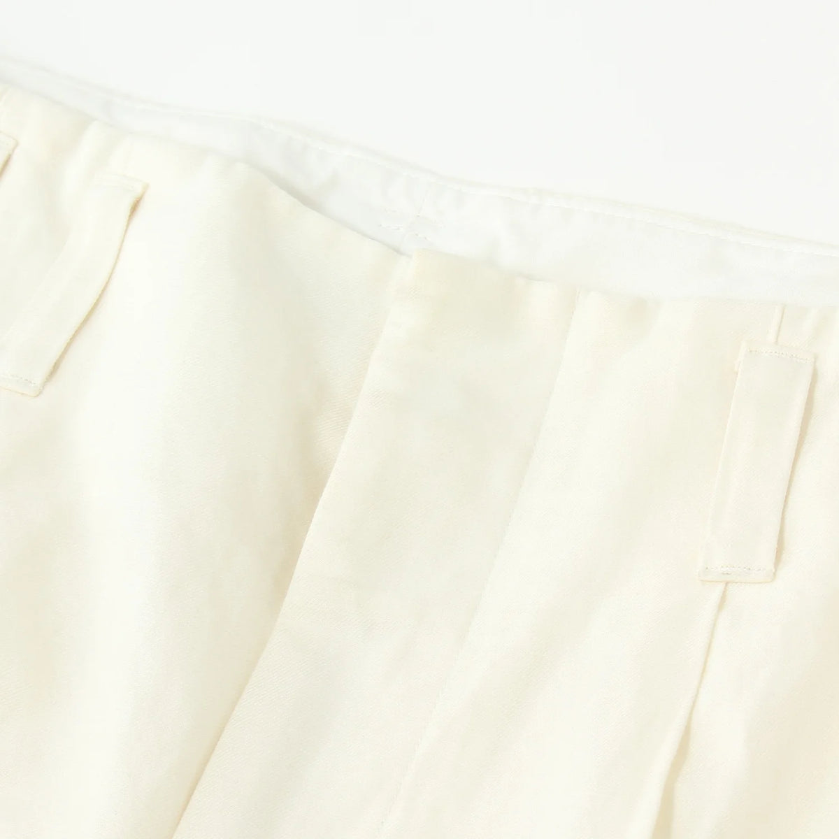 LINEN COTTON TWILL TROUSERS
