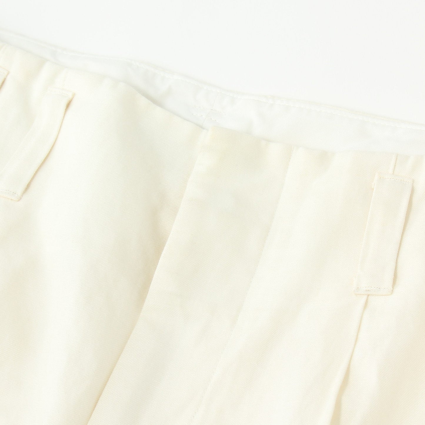 LINEN COTTON TWILL TROUSERS