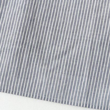 COTTON LINEN STRIPE SHIRT
