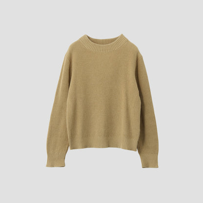 COTTON WOOL RIB KNIT