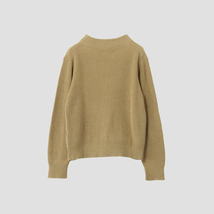 COTTON WOOL RIB KNIT