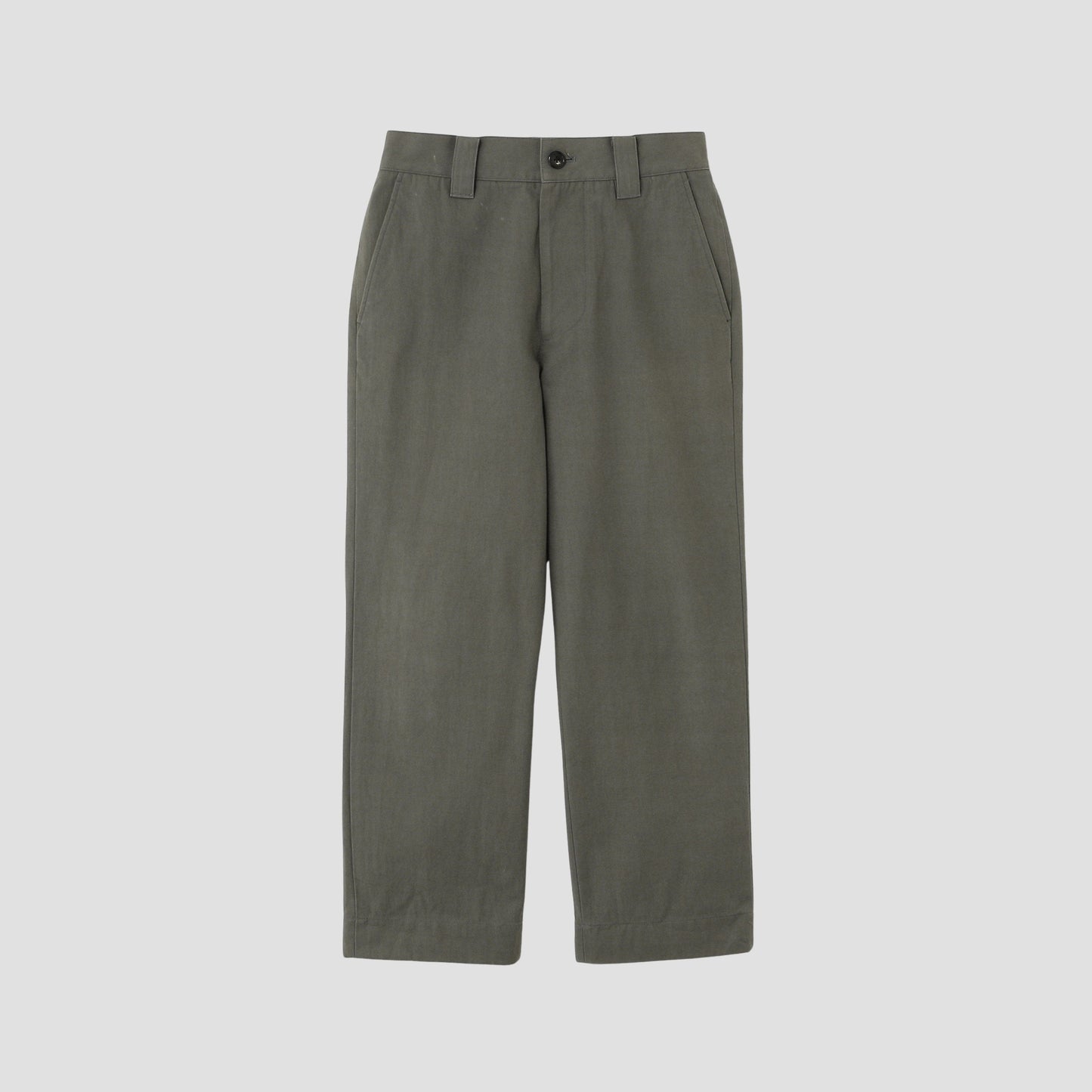 DRY COTTON GABARDINE TROUSERS