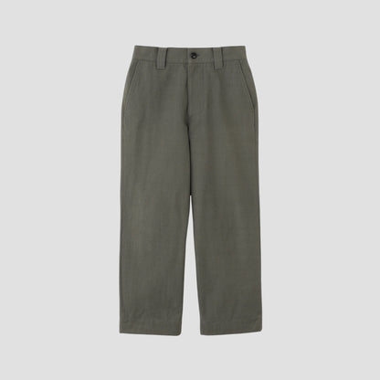 DRY COTTON GABARDINE TROUSERS