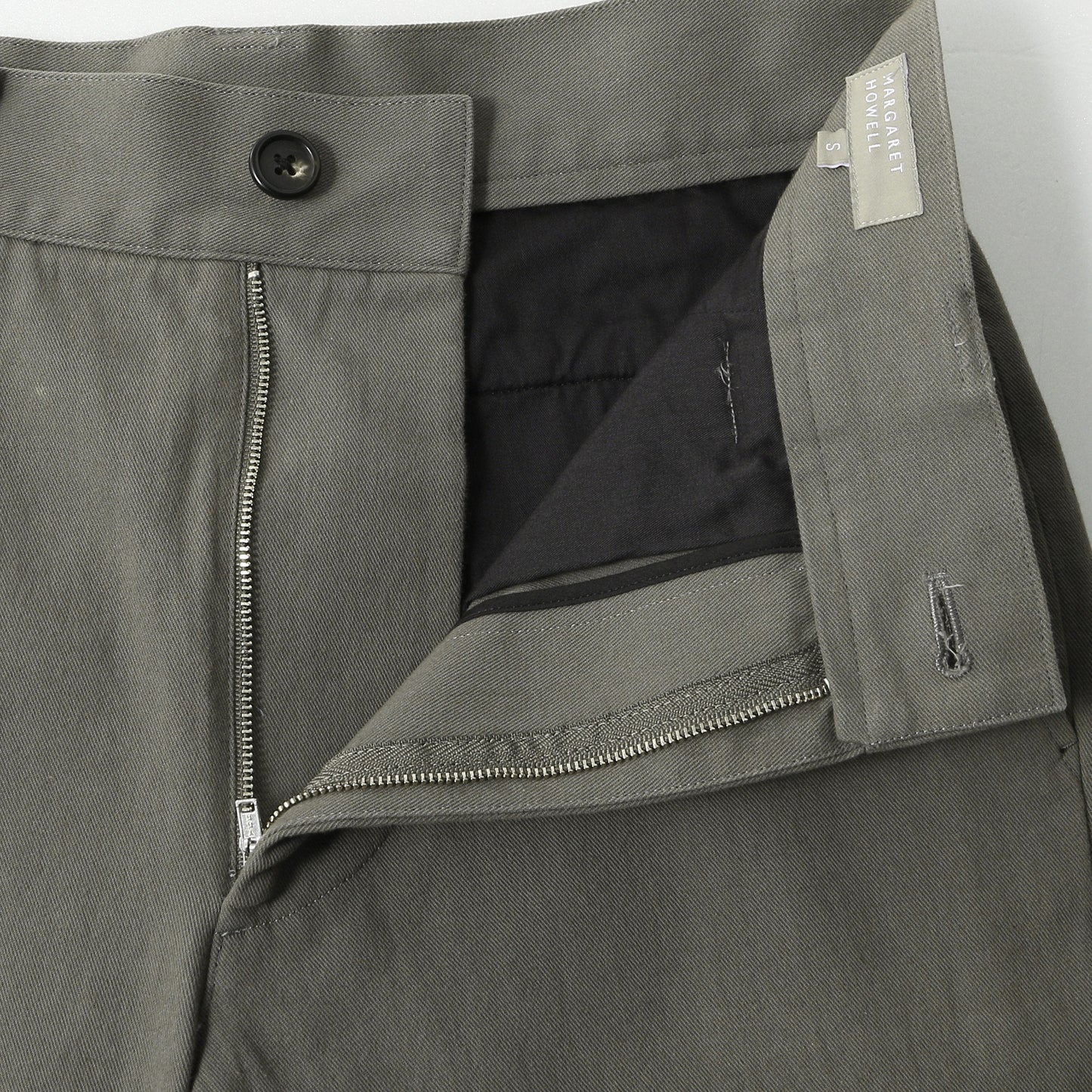 DRY COTTON GABARDINE TROUSERS