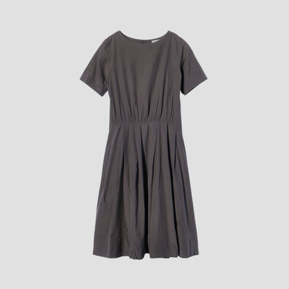 SILK COTTON POPLIN DRESS