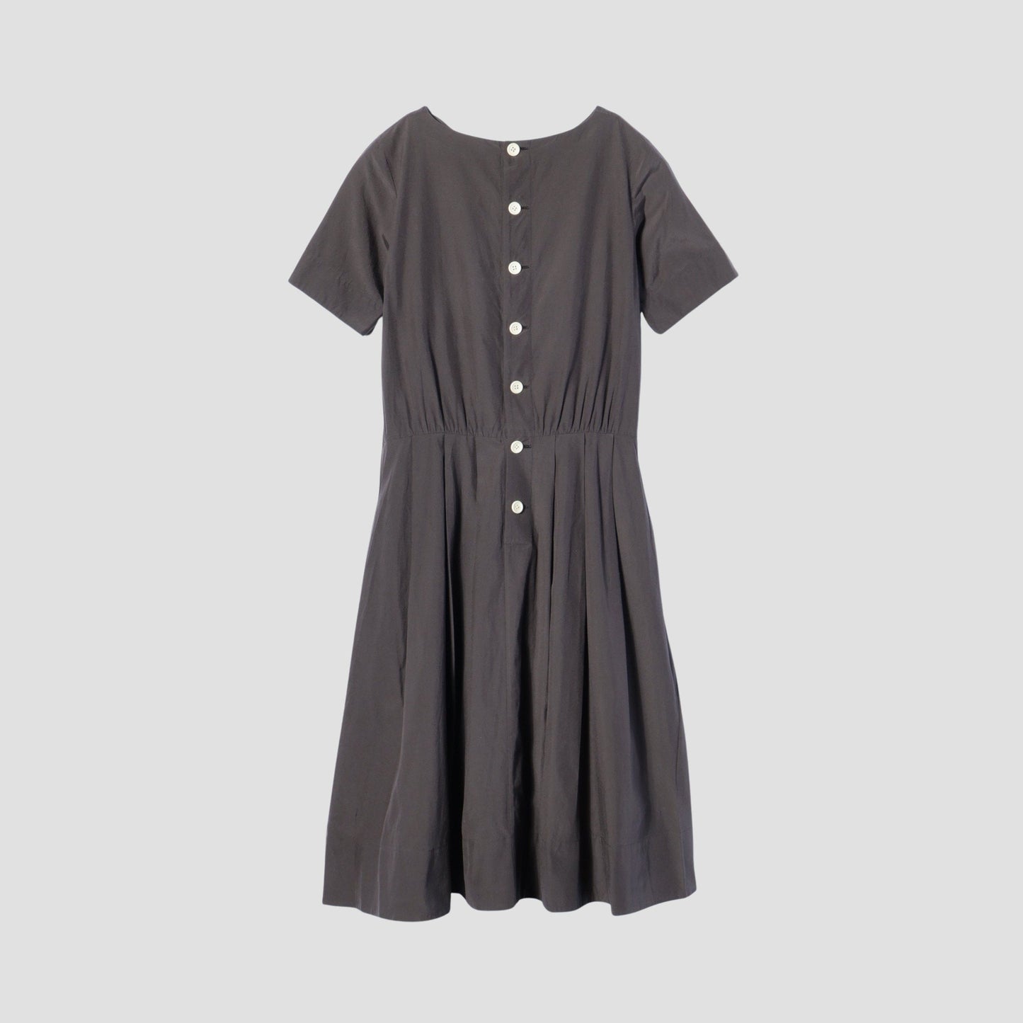SILK COTTON POPLIN DRESS