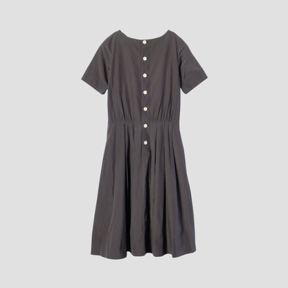 SILK COTTON POPLIN DRESS