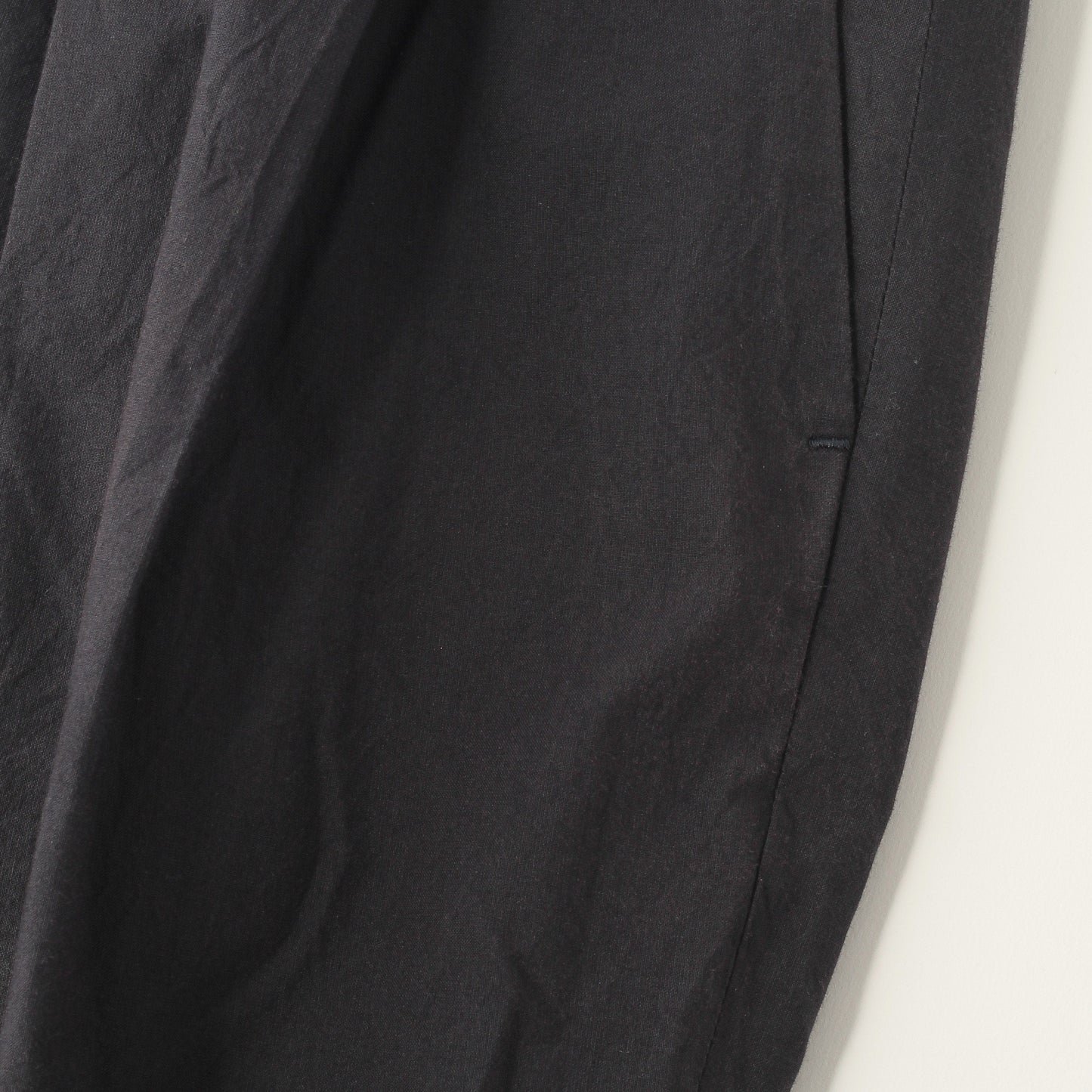 MATT COTTON SILK POPLIN TROUSERS