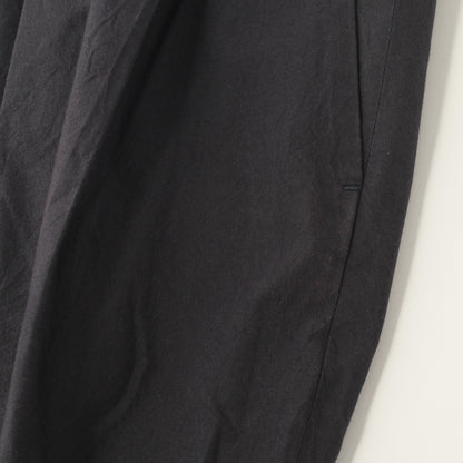 MATT COTTON SILK POPLIN TROUSERS