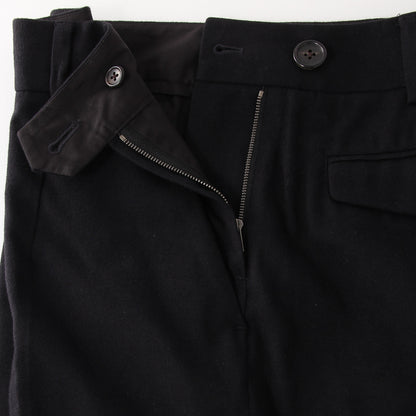 BRUSHED COTTON WOOL TROUSERS