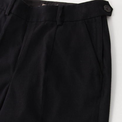 BRUSHED COTTON WOOL TROUSERS